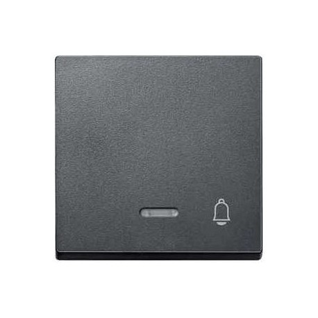 TECLA ANTRACITA CON SIMBOLO TIMBRE Y VISOR SCHNEIDER ELEGANCE MTN430814