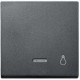TECLA ANTRACITA CON SIMBOLO LUZ Y VISOR SCHNEIDER ELEGANCE MTN430914