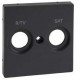 TAPA ANTRACITA PARA TOMA DE R-TV/SAT SCHNEIDER ELEGANCE MTN299214