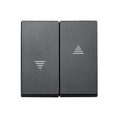 TECLA DOBLE ANTRACITA PARA TOMA DE PERSIANAS SCHNEIDER ELEGANCE MTN435514