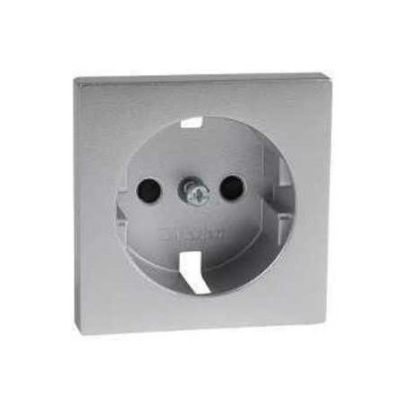 TAPA ALUMINIO PARA BASE DE ENCHUFE SCHUKO 2P+TT LATERAL SCHNEIDER ELEGANCE MTN2330-0460