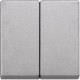 TECLA DOBLE ALUMINIO SCHNEIDER ELEGANCE MTN433560