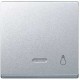 TECLA ALUMINIO CON SIMBOLO LUZ Y VISOR SCHNEIDER ELEGANCE MTN430960