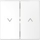 TECLA DOBLE DE PERSIANA BLANCO ARTICO SCHNEIDER D-LIFE MTN3855-6035