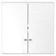 TECLA DOBLE CON VISOR BLANCO ARTICO SCHNEIDER D-LIFE MTN3420-6035