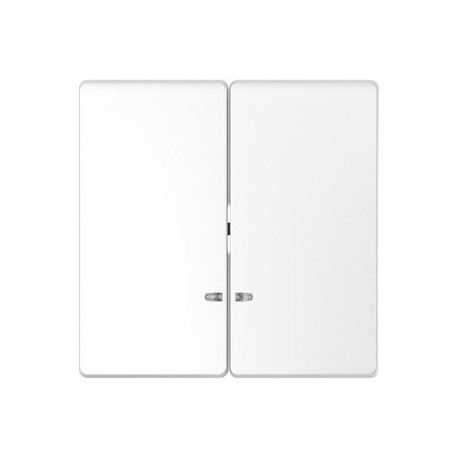 TECLA DOBLE CON VISOR BLANCO ARTICO SCHNEIDER D-LIFE MTN3420-6035