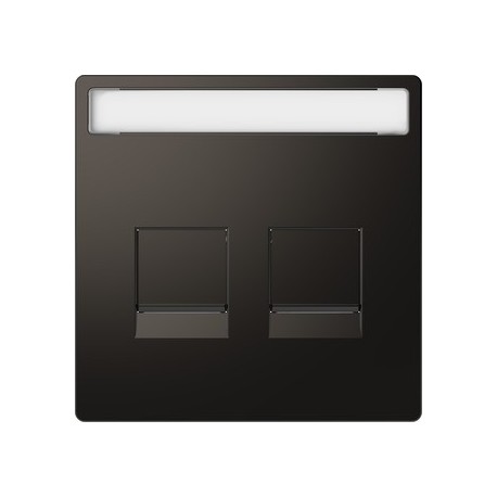 TAPA DOBLE TOMA INFORMATICA RJ45 ANTRACITA SCHNEIDER D-LIFE MTN4564-6034