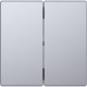 TECLA DOBLE ALUMINNIO SCHNEIDER D-LIFE MTN3400-6036