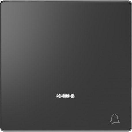 TECLA CON VISOR Y SIMBOLO CAMPANA ANTRACITA SCHNEIDER D-LIFE MTN3325-6034