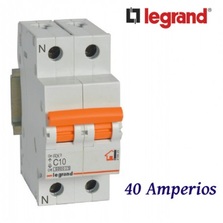 AUTOMATICO MAGNETOTERMICO VIVIENDA 1P+N 6KA 40A LEGRAND 419930
