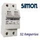 AUTOMATICO MONOFASICO 1+N 32A. DOMESTICO SIMON 68532-31