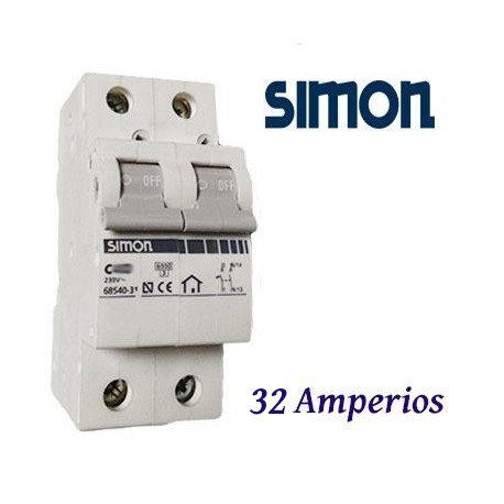 AUTOMATICO MONOFASICO 1+N 32A. DOMESTICO SIMON 68532-31