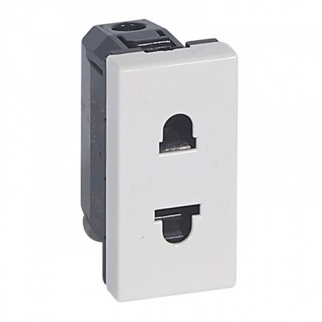 ENCHUFE BLANCO ESTRECHO EURO US1 LEGRAND MOSAIC 077501