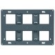 SOPORTE PARA CAJA DE 2x6 MODULOS LEGRAND MOSAIC 080266