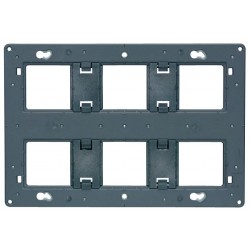 SOPORTE PARA CAJA DE 2x6 MODULOS LEGRAND MOSAIC 080266