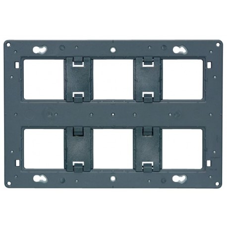 SOPORTE PARA CAJA DE 2x6 MODULOS LEGRAND MOSAIC 080266