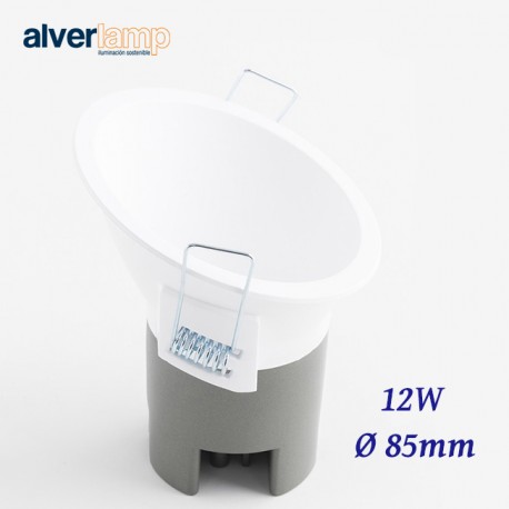 DOWNLIGHT LED 12W ASIMETRICO DECORATIVO 3000-5700K Ø85MM ALVERLAMP