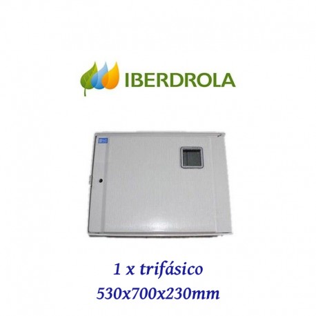 CAJA PARA 1 CONTADOR DE LUZ TRIFASICO CON BASES BUC PLT01-1T
