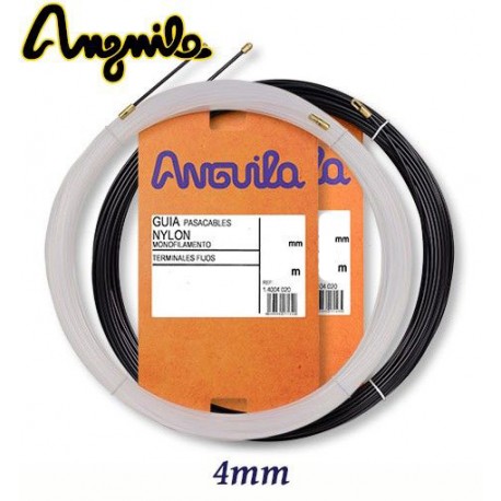 GUIA PASACABLES DE NYLON MONOFILAMENTO MACIZO DIAMETRO 4MM ANGUILA 14004005