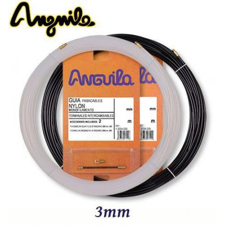 GUIA PASACABLES NYLON MONOFILAMENTO MACIZO TERMINAL INTERCAMBIABLE Ø 3MM ANGUILA 12003005