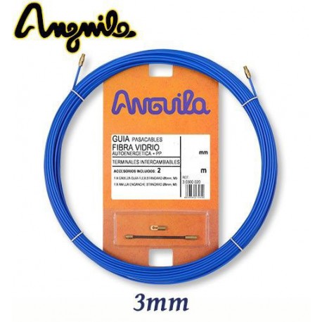 GUIA PASACABLES FIBRA DE VIDRIO + POLIPROPILENO TERMINAL INTERCAMBIABLE Ø 3MM ANGUILA 30300010