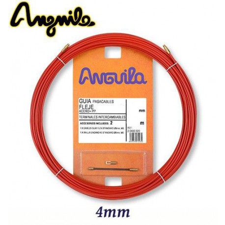 GUIA PASACABLES ACERO + POLIPROPILENO TERMINAL INTERCAMBIABLE Ø 4MM ANGUILA 20400010