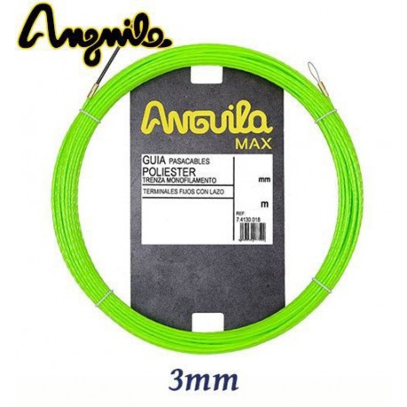 GUIA PASACABLES POLIESTER TRENZA MONOFILAMENTO TERMINAL FIJO CON LAZO Ø 3MM ANGUILA 73300006