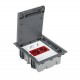 KIT PUESTO DE TRABAJO DE SUELO 2 BASES SCHUKO 2 SAI Y 2 TOMAS RJ45 SIMON 500 CIMA 52006302-030