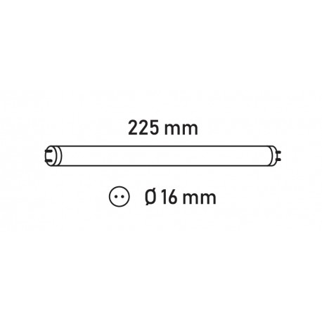 TUBO DE LUZ ACTINICA 11W 225X16MM PRITEC ETTFIX11W