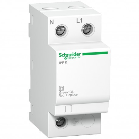 PROTECTOR SOBRETENSIONES TRANSITORIAS 1P+N 20KA 340V SCHNEIDER A9L15692