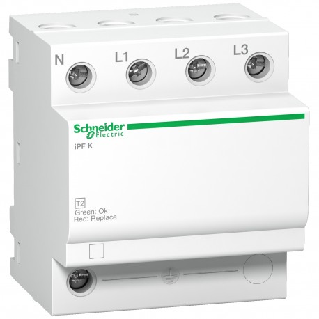 PROTECTOR SOBRETENSIONES TRANSITORIAS 3P+N 20KA 340V SCHNEIDER A9L15693