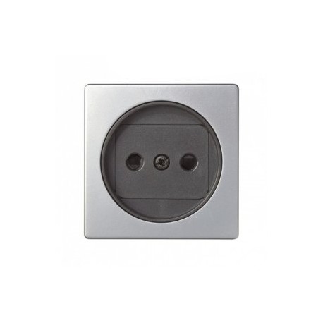 TAPA ALUMINIO ENCHUFE BIPOLAR SIMON 82 82040-33