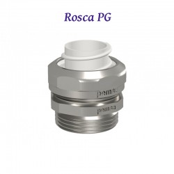 RACOR METALICO NIQUELADO ROSCA EXTERIOR PARA TUBOS METALICOS