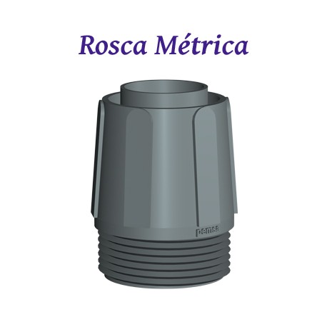 RACOR ROSCA METRICA DE POLIAMIDA AUTOEXTINGUIBLE LIBRE DE HALOGENOS