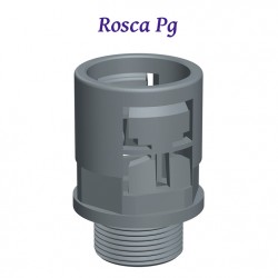 RACOR ROSCA PG ROSCA EXTERIOR Y JUNTA INTERIOR DE POLIAMIDA AUTOEXTINGUIBLE LIBRE DE HALOGENOS