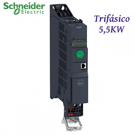 VARIADOR DE VELOCIDAD TRIFASICO COMPACTO PARA MOTOR 5,5KW 380-500V SCHNEIDER ATV320U55N4B