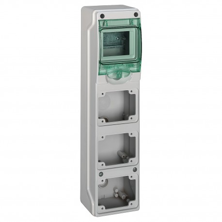 CAJA PARA 3 TOMAS INDUSTRIALES Y 4 MODULOS SCHNEIDER 13177