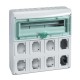 CAJA PARA 8 TOMAS INDUSTRIALES Y 19 MODULOS SCHNEIDER 13182