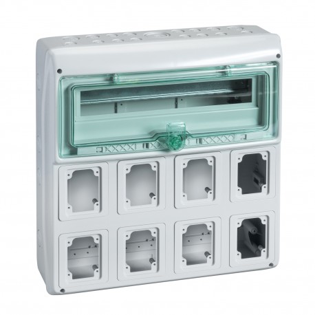 CAJA PARA 8 TOMAS INDUSTRIALES Y 19 MODULOS SCHNEIDER 13182