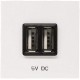 CARGADOR USB DOBLE BLANCO 1500 mA 5V DC NIESSEN ZENIT N2285BL