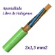 MANGUERA APANTALLADA 2X1,5 MM2 LIBRE DE HALOGENOS RC4Z1-K - POR METROS