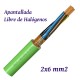 MANGUERA APANTALLADA 2X6 MM2 LIBRE DE HALOGENOS RC4Z1-K - POR METROS