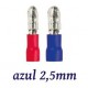 TERMINAL ELECTRICO CILINDRICO PREAISLADO MACHO ROJO 1,5MM K50037