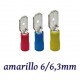 TERMINAL ELECTRICO FASTON PREAISLADO MACHO ROJO 1,5/6,3MM K50051