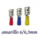TERMINAL ELECTRICO FASTON PREAISLADO HEMBRA ROJO 1,5/6,3MM K50045