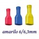 TERMINAL ELECTRICO FASTON AISLADO HEMBRA ROJO 1,5/6,3MM K50057