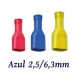 TERMINAL ELECTRICO FASTON AISLADO HEMBRA ROJO 1,5/6,3MM K50057