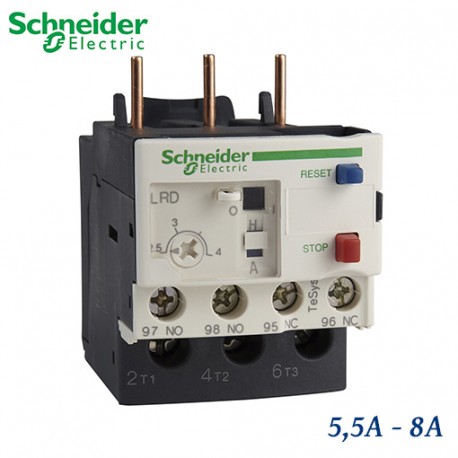 RELE DE PROTECCION TERMICA 5,5A...8A SCHNEIDER LRD12