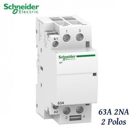 CONTACTOR MODULAR 63A 2NA 2 POLOS 240V 50HZ SCHNEIDER A9C20862