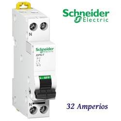 AUTOMATICO MAGNETOTERMICOS "C" DPN 1 MODULO 1+N 32A. SCHNEIDER A9N-21648